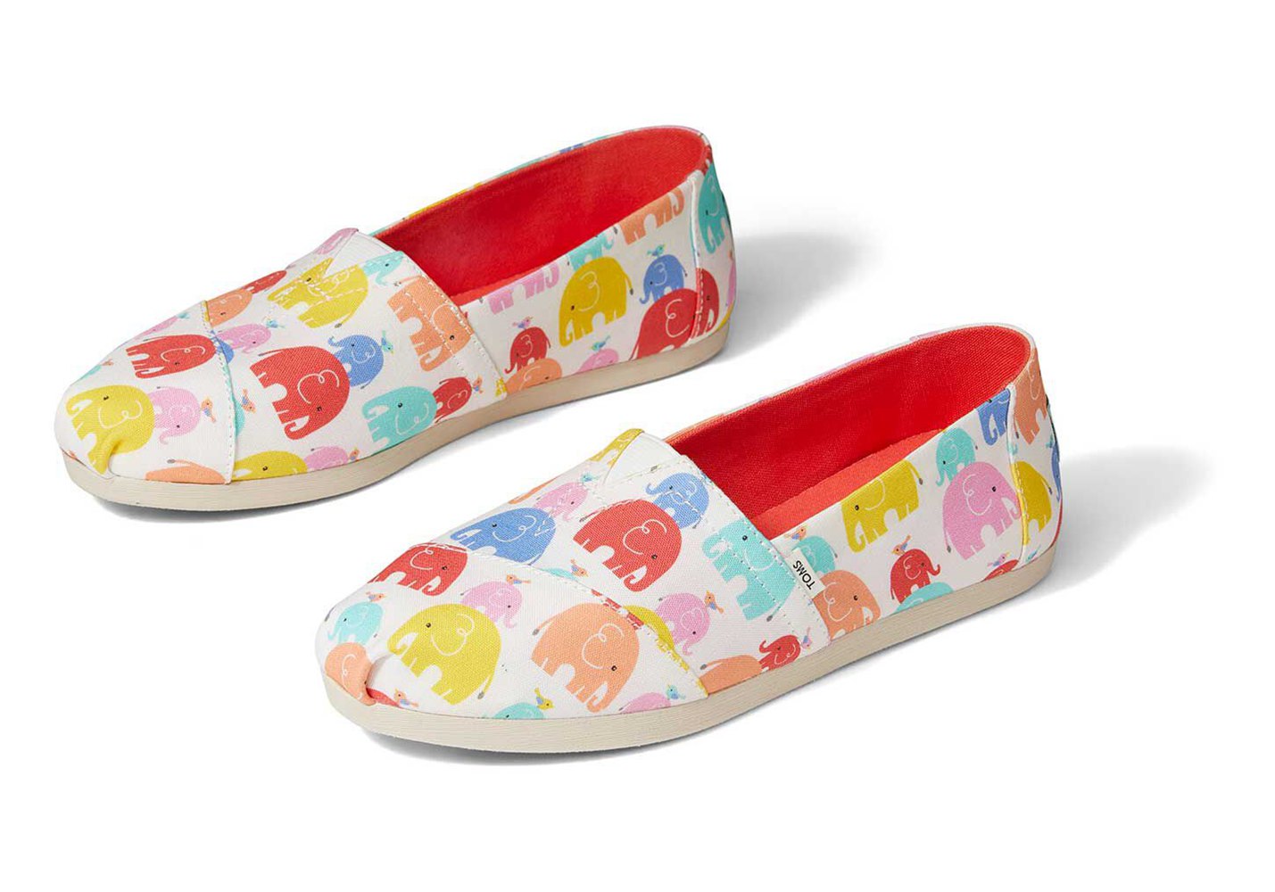 Toms Espadryle Damskie Kolorowe - Alpargata Elephants - 84AJCPFWQ